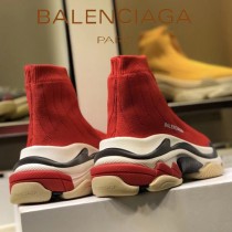 Balenciaga鞋子-09-3 巴黎世家懶人超級百搭款老爹姥爺襪子鞋