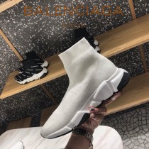 Balenciaga鞋子07-2 巴黎世家成名之作雙色組合大底高幫襪子鞋毛線運動鞋