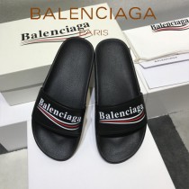 Balenciaga鞋子-08-6 巴黎世家頂級代購版本夏季新款頭層牛皮男女款拖鞋