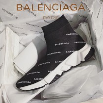Balenciaga鞋子07-3 巴黎世家成名之作雙色組合大底高幫襪子鞋毛線運動鞋