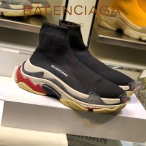 Balenciaga鞋子-09-4 巴黎世家懶人超級百搭款老爹姥爺襪子鞋