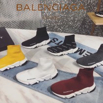 Balenciaga鞋子07-4 巴黎世家成名之作雙色組合大底高幫襪子鞋毛線運動鞋