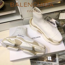 Balenciaga鞋子-09-6 巴黎世家懶人超級百搭款老爹姥爺襪子鞋
