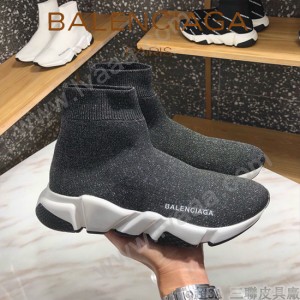 Balenciaga鞋子07-5 巴黎世家成名之作雙色組合大底高幫襪子鞋毛線運動鞋