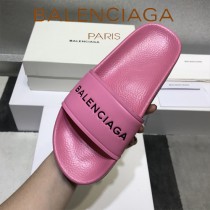 Balenciaga鞋子-08-5 巴黎世家頂級代購版本夏季新款頭層牛皮男女款拖鞋
