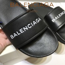 Balenciaga鞋子-08-3 巴黎世家頂級代購版本夏季新款頭層牛皮男女款拖鞋