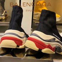 Balenciaga鞋子-09-7 巴黎世家懶人超級百搭款老爹姥爺襪子鞋