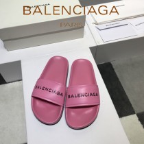 Balenciaga鞋子-08-5 巴黎世家頂級代購版本夏季新款頭層牛皮男女款拖鞋