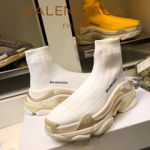 Balenciaga鞋子-09-6 巴黎世家懶人超級百搭款老爹姥爺襪子鞋