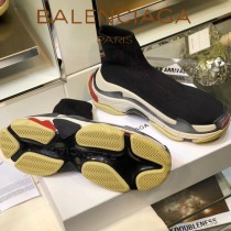 Balenciaga鞋子-09-4 巴黎世家懶人超級百搭款老爹姥爺襪子鞋