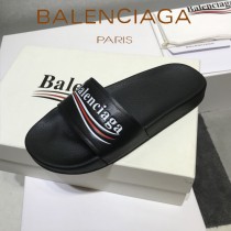 Balenciaga鞋子-08-6 巴黎世家頂級代購版本夏季新款頭層牛皮男女款拖鞋