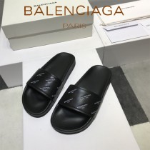 Balenciaga鞋子-08-2 巴黎世家頂級代購版本夏季新款頭層牛皮男女款拖鞋