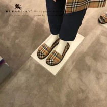 Burberry鞋子-02 巴寶莉專櫃新款同步男女款霓虹Vintage格紋加厚底拖鞋