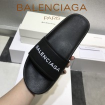 Balenciaga鞋子-08-3 巴黎世家頂級代購版本夏季新款頭層牛皮男女款拖鞋