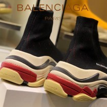 Balenciaga鞋子-09-4 巴黎世家懶人超級百搭款老爹姥爺襪子鞋
