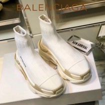 Balenciaga鞋子-09-6 巴黎世家懶人超級百搭款老爹姥爺襪子鞋