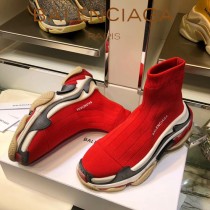 Balenciaga鞋子-09-3 巴黎世家懶人超級百搭款老爹姥爺襪子鞋
