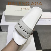 Balenciaga鞋子-08-4 巴黎世家頂級代購版本夏季新款頭層牛皮男女款拖鞋