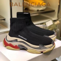 Balenciaga鞋子-09-7 巴黎世家懶人超級百搭款老爹姥爺襪子鞋