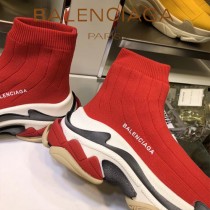 Balenciaga鞋子-09-3 巴黎世家懶人超級百搭款老爹姥爺襪子鞋