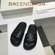 Balenciaga鞋子-08-2 巴黎世家頂級代購版本夏季新款頭層牛皮男女款拖鞋