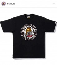 BAPE衣服-01 狗年紀念款圓領印花短袖男女情侶款明星同款T恤