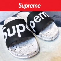 Supreme鞋子-02 Supreme街頭潮流沙灘拖鞋紅白情侶款拖鞋