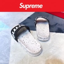 Supreme鞋子-02 Supreme街頭潮流沙灘拖鞋紅白情侶款拖鞋