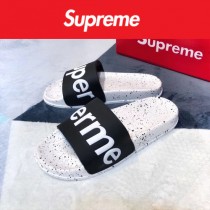 Supreme鞋子-02 Supreme街頭潮流沙灘拖鞋紅白情侶款拖鞋