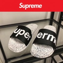 Supreme鞋子-02 Supreme街頭潮流沙灘拖鞋紅白情侶款拖鞋