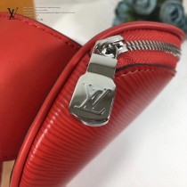LV ,M53418 許魏洲同款supreme聯名款原單紅色水波紋男女款胸包腰包