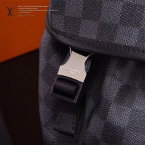 LV N40005 潮人必備ZACK原單黑色棋盤格束口雙肩包書包