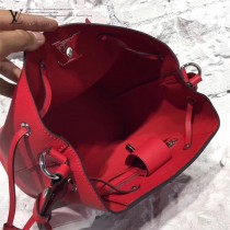 LV M54679 人氣熱銷LOCKME BUCKET原單大紅色牛皮單肩水桶包
