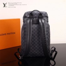 LV N40005 潮人必備ZACK原單黑色棋盤格束口雙肩包書包