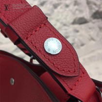 LV M54679 人氣熱銷LOCKME BUCKET原單大紅色牛皮單肩水桶包
