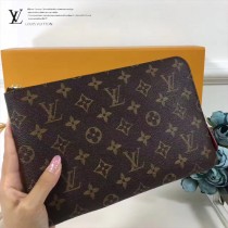 LV M43443 輕便實用ETUI VOYAGE原單經典老花多功能大號收納袋