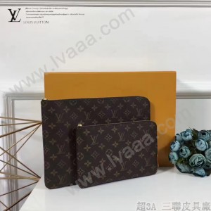 LV M43442 輕便實用ETUI VOYAGE原單經典老花多功能大號收納袋