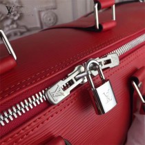 LV M53419-2 潮流supreme聯名款KEEPALL 45原單紅色水波紋手提旅行袋