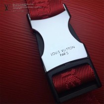 LV ,M53418 許魏洲同款supreme聯名款原單紅色水波紋男女款胸包腰包