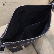LV N40004 時尚商務男士MICK原單黑色棋盤格中號單肩斜挎包