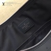 LV N40004 時尚商務男士MICK原單黑色棋盤格中號單肩斜挎包