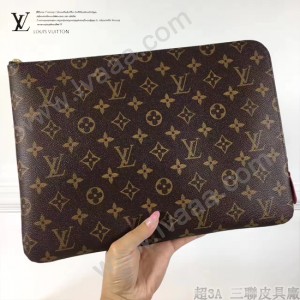 LV M43443 輕便實用ETUI VOYAGE原單經典老花多功能大號收納袋