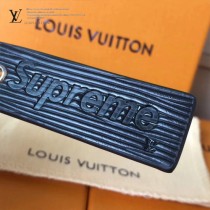 LV-0002-2 正品開發supreme聯名款原單黑色水波紋鋼製五金包包掛件