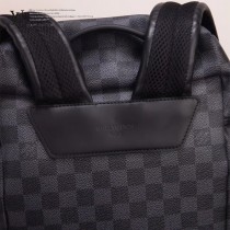 LV N40005 潮人必備ZACK原單黑色棋盤格束口雙肩包書包