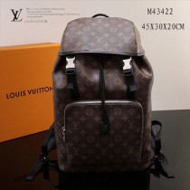 LV M43422 時尚人氣Damier Graphite原單經典老花束口雙肩包