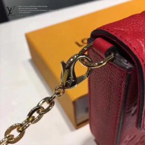 LV M64064-3 人氣新品POCHETTE FÉLICIE原單全皮壓花單肩晚宴包