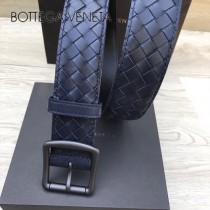 BV皮帶-09 原單 新款針扣 男士純手工編織皮帶