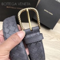 BV皮帶-04-3 原單 新款金扣 手工編織皮帶
