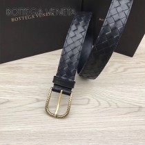 BV皮帶-04 原單 新款金扣 手工編織皮帶