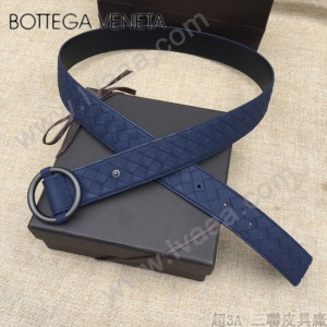 BV皮帶-06-1  原單 新款圓扣  手工編織皮帶